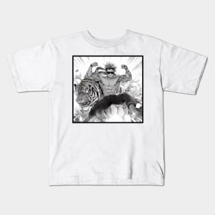 Anime Warrior and Tiger Kids T-Shirt